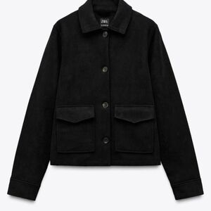 Zara Women's Faux Suede Jacket
